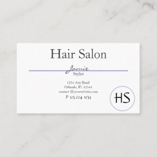 Friseur-Salon, Schönheitssalon Visitenkarte