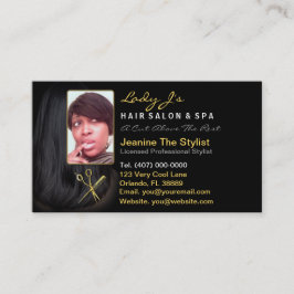 Friseur-Salon Stylist Termin Business Foto Karte
