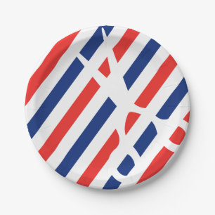 Friseur-Scheren Pappteller