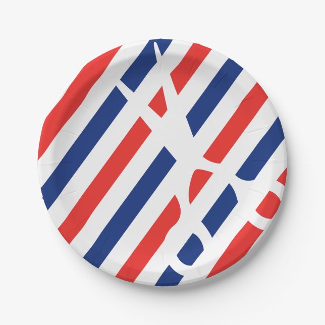 Friseur-Scheren Pappteller (Vorderseite)