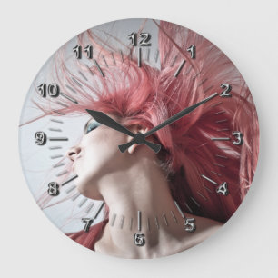 Friseur-Schönheit Salon Große Wanduhr