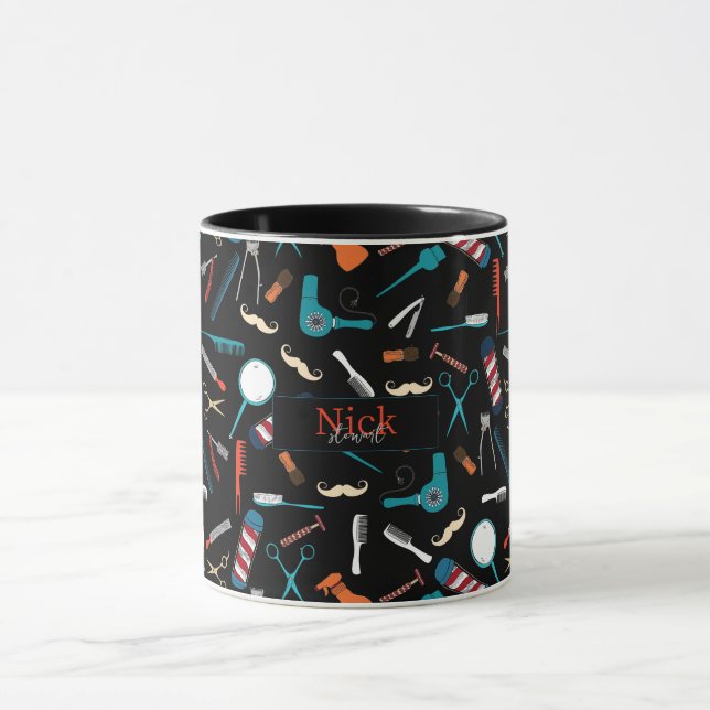 Friseur Shop Custom Tasse (Zentrum)