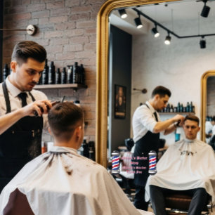 Friseur Shop Pole Friseurstation Spiegel anpassen Fensteraufkleber