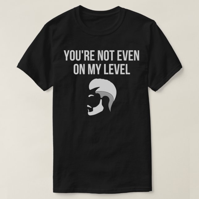 Friseur Sie sind nicht einmal auf meinem Niveau T-Shirt (Design vorne)