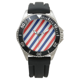 Friseur-Streifen Armbanduhr