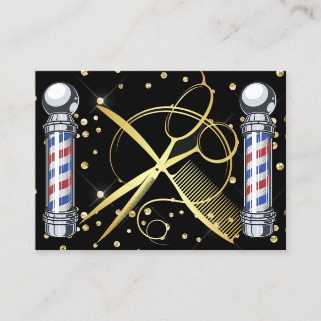 Friseur-Stylist - Barber Business Card Visitenkarte (Vorderseite)