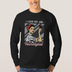 Friseur Stylist Barber Friseur Schere Friseur Gesc T-Shirt