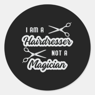 Friseur-Stylist Barber Schere Friseur Geschenk Runder Aufkleber