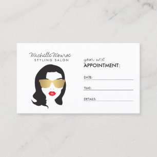 Friseur, Stylist, Beauty Girl Verabredungskarte Terminkarte