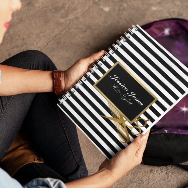 Friseur-Stylist-Binder-Spiralplaner Ernennung Notizblock (Von Creator hochgeladen)