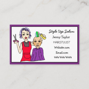 Friseur Stylist Business Name Schönheit Salon Busi Visitenkarte