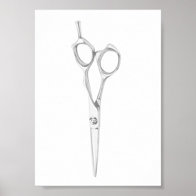 Friseur Stylist Friseur Salon Elegante Kirche Sant Poster (Vorne)
