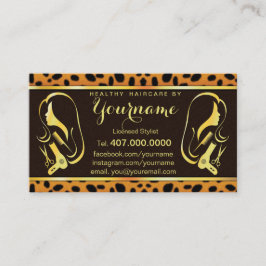 Friseur-Stylist-Kosmetologe Salon Business Card Visitenkarte