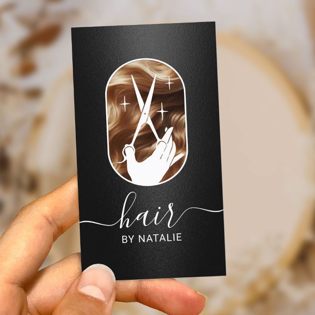 Friseur-Stylist Moderne Schere Logo Schönheitssalo Visitenkarte (Von Creator hochgeladen)