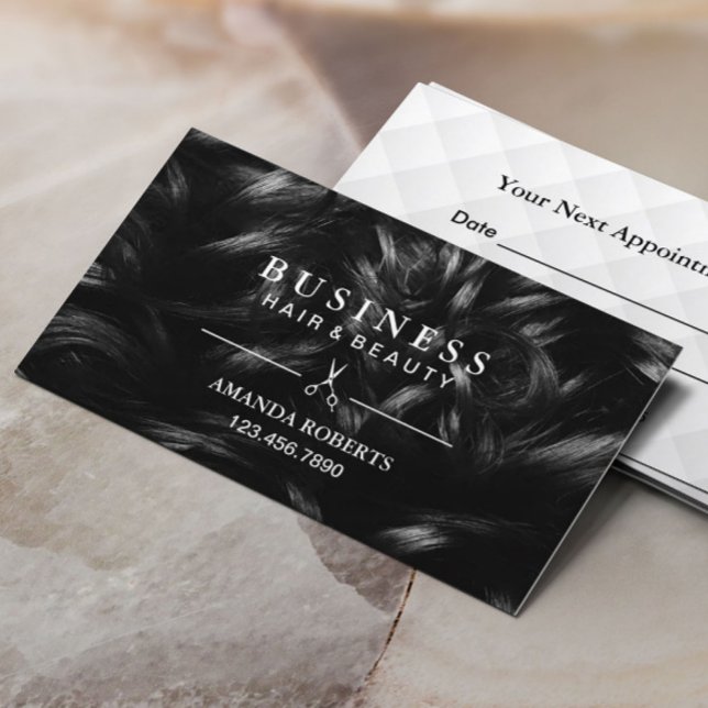 Friseur-Stylist Moderner Friseur Terminkarte (Von Creator hochgeladen)