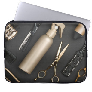 Friseur-Stylist-Niedliche Schere Minimalistischer Laptopschutzhülle