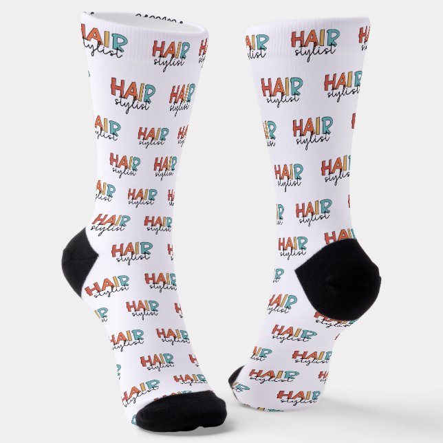 Friseur-Stylist Retro-Friseur-Geschenk Socken (Gewinkelt)