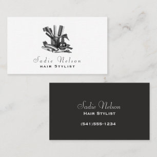 Friseur-Stylist Salon Tools Beauty Business Card Visitenkarte