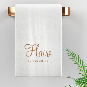 Friseur-Stylistin Name beruflich elegante Goldglas Badhandtuch Set