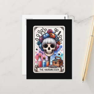 Friseur-Tarotkarte Postkarte