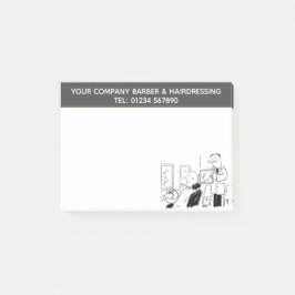 Friseur und Cartoon zum Personalisieren Post-it Klebezettel