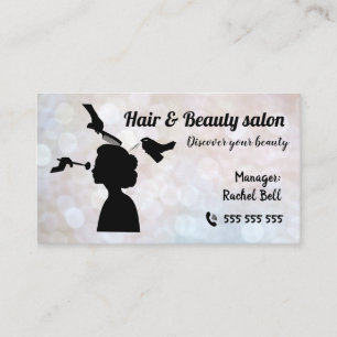 Friseur und Schönheitssalon Schöne Business-Kart Visitenkarte