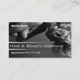 Friseur- und Schönheitssalon [vollständig anpassba Visitenkarte