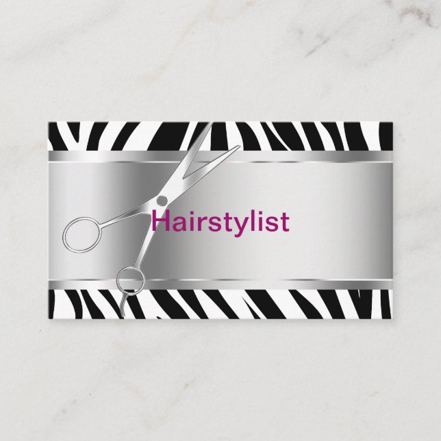 Friseur-Visitenkarten Visitenkarte (Vorderseite)