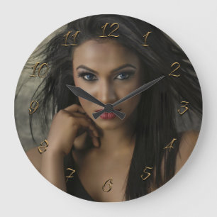 Friseure Große Wanduhr