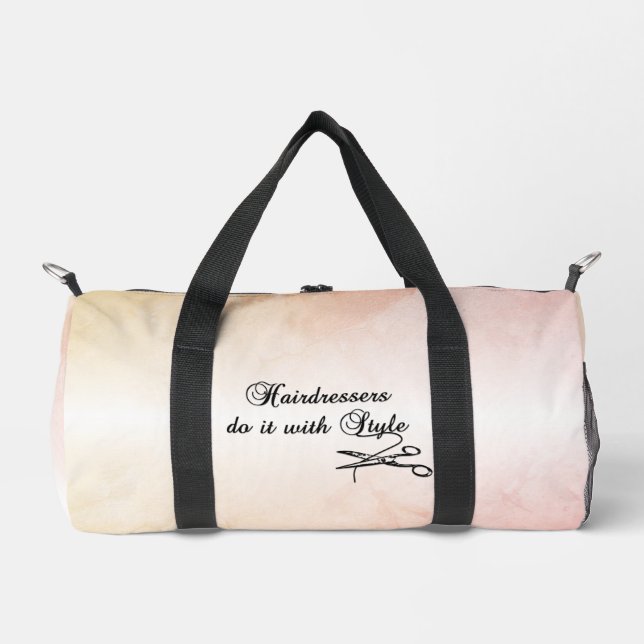 Friseure machen es mit Stil persönlich Duffle Bag (Vorderseite)