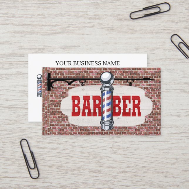Friseurgeschäft Visitenkarte (Vorderseite/Rückseite Beispiel)