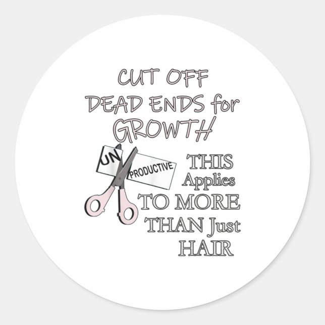 Friseurgeschenke Friseur Funny Barber Quote Runder Aufkleber (Vorderseite)