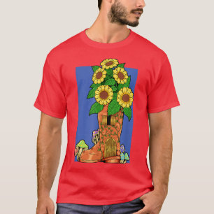 Friseurhaus in Gummistiefel Fairyhouse T-Shirt
