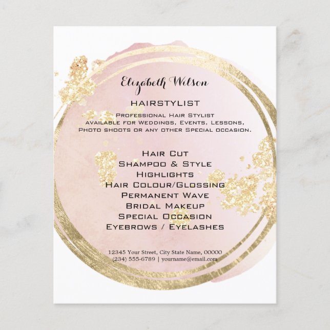 Friseurin Flyer (Vorne)