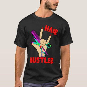 Friseurin Friseurin Fresser Frauen Rockhand sie T-Shirt