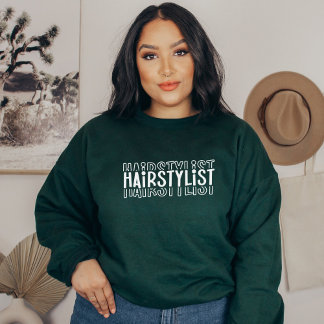 Friseurin, Frisör, Kosmetologe Sweatshirt