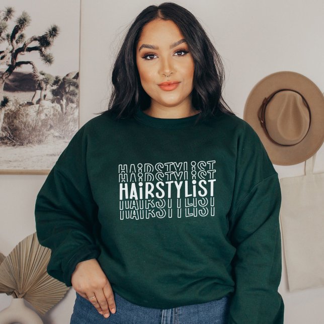 Friseurin, Frisör, Kosmetologe Sweatshirt (Von Creator hochgeladen)