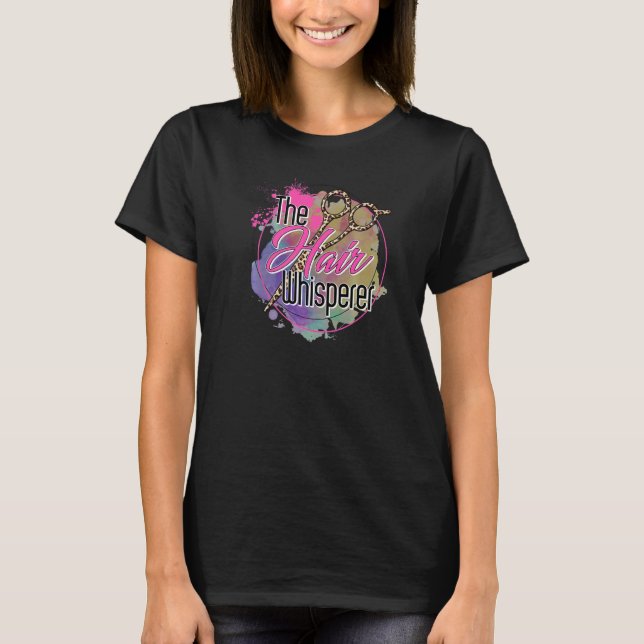 Friseurin Kosmetologin Beauty Salon Ladys Hair T-Shirt (Vorderseite)