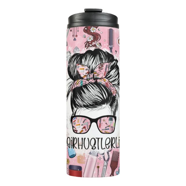 Friseurin Thermosbecher (Vorderseite)