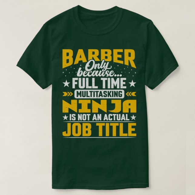 Friseurjob Titel Funny Friseur Kosmetologe H T-Shirt (Design vorne)