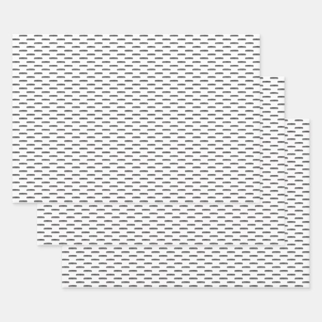 Friseurkämme CUSTOM HINTERGRUNDFARBE Geschenkpapier Set (Set)