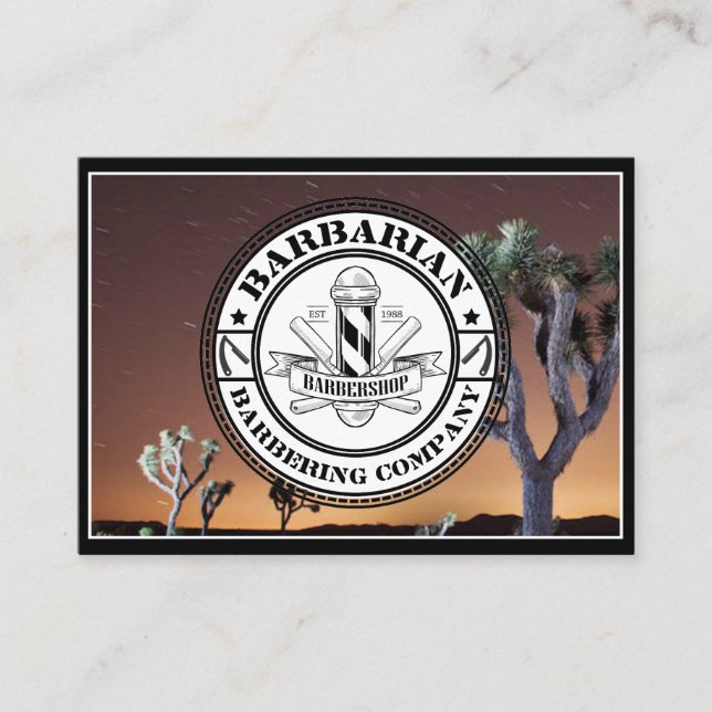 Friseurlogo Visitenkarte (Vorderseite)