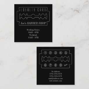 Friseurloyalitätskarten-Eleganzblick Treuekarte