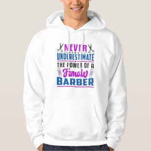 Friseursalon Barber Schere Friseur Geschenk Idee Hoodie