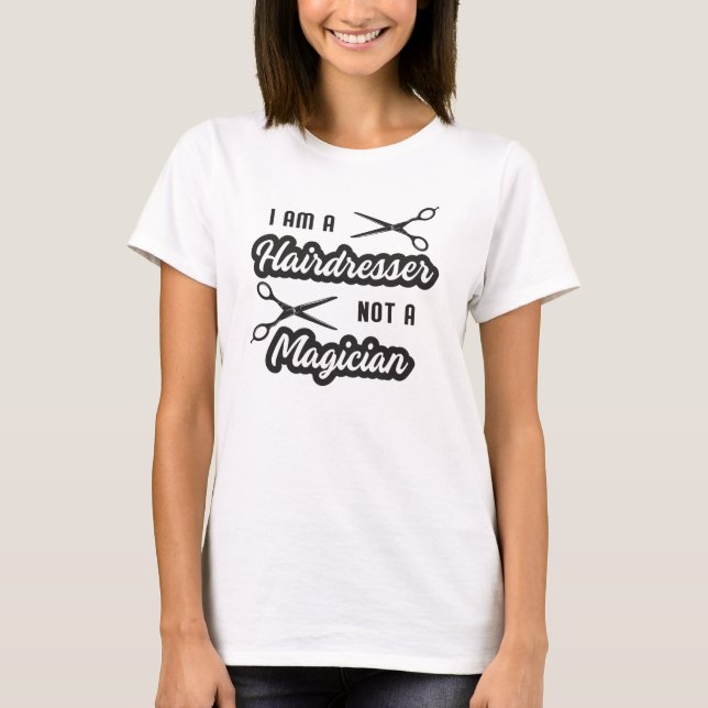 Friseursalon Barber Schere Friseur Geschenk Idee T-Shirt (Vorderseite)
