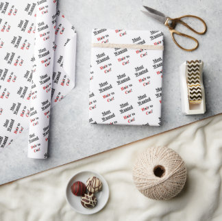 Friseursalon, Barbier Am meisten gewünschtes Haar Geschenkpapier