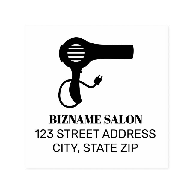 Friseursalon Beauty Business Permastempel (Design)