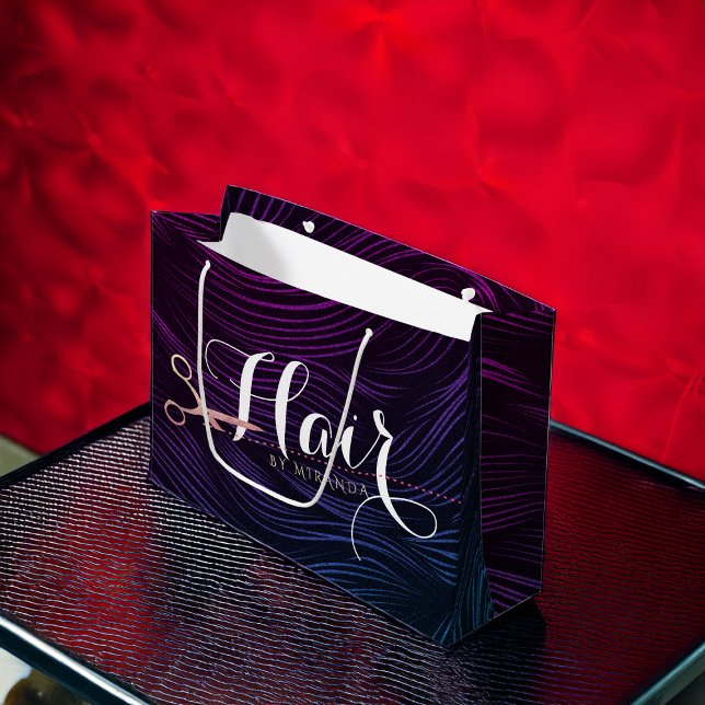 Friseursalon Beauty Rose Goldschere Große Geschenktüte (Von Creator hochgeladen)