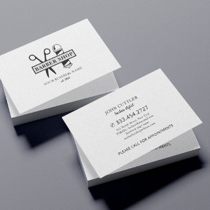 Friseursalon berufliche Salonschere Logo Visitenkarte