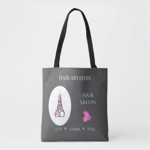 Friseursalon-Boutique-Geschäfts-Branding-Schere Tasche